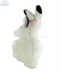 Soft Toy White Rabbit, Arctic Hare by Living Nature (28cm) AN477