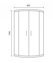 Spring 900mm Double Door Quadrant Shower Enclosure