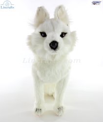 Soft Toy Snow Fox by Hansa (30cm) 6099