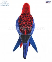 Soft Toy Bird, Crimson Rosella by Hansa (30cm) 8222