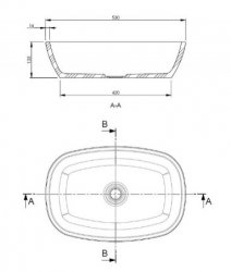 BC Designs Vive Basin 360 mm