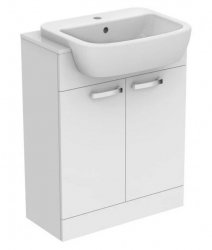 Ideal Standard Tempo Gloss White Semi Countertop Unit with 55cm Basin and Worktop