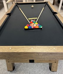 Spirit 7ft American Pool Table - Wood Bed Table