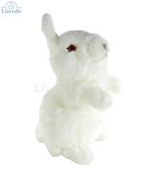 Soft Toy White Rabbit, Arctic Hare by Living Nature (28cm) AN477