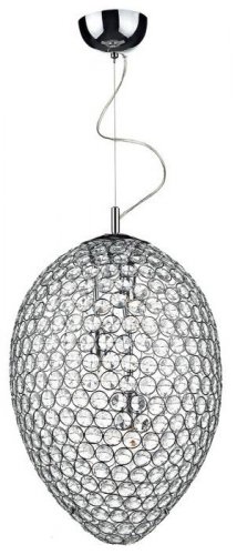 Dar Frost 3 Light Pendant Polished Chrome