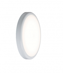 Knightsbridge 230V IP44 9W Emergency Trade LED Flush 6000K  (256mm) (BT9DEM)