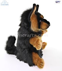 Soft Toy German Shepherd Dog Puppet by Hansa (33cm) 8447