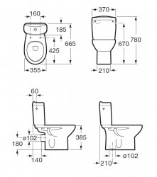 Roca Laura ECO Close Coupled WC Suite