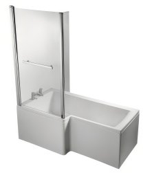 Ideal Standard Concept Space 150cm Square Shower Bath - Left Hand