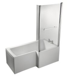 Ideal Standard Concept Space 150cm Square Shower Bath - Right Hand