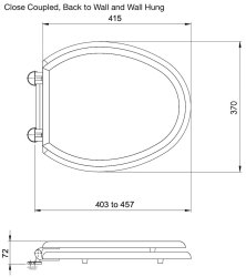 Silverdale Wooden Toilet Seat - Dark Oak