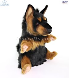 Soft Toy German Shepherd Dog Puppet by Hansa (33cm) 8447