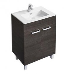 Ideal Standard Tempo 600mm Lava Grey Vanity Unit with 2 Doors & Legs