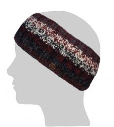 Pure Wool Fleece Lined - Natural Electric Headband - Brick