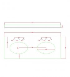 RAK Washington 1200mm Cappuccino Basin Unit