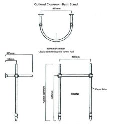 Silverdale Belgravia 530mm Cloakroom Basin - Old English White