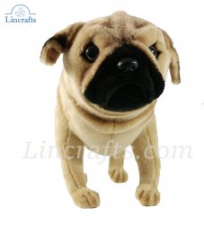 Soft Toy Pug Puppy Dog by Hansa (38cm) 5951