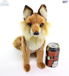 Soft Toy Red Fox Sitting by Hansa (33cm) 6098