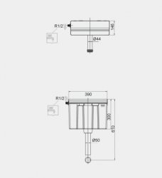 RAK Ecofix Concealed Cistern with Chrome Dual Flush Button