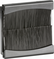 Knightsbridge Brush Module 50 x 50mm - Black (NETBR2G)