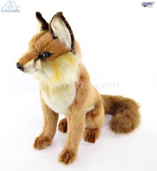 Soft Toy Red Fox Sitting by Hansa (33cm) 6098