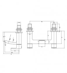 RAK Curve Black Bath Filler