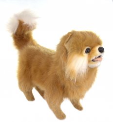 Soft Toy Dog, Pomeranian by Hansa (28cm) 7018