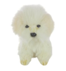 Soft Toy Dog Maltese by Hansa (15cm) 8416