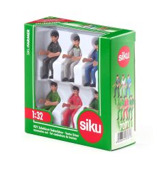 Siku World Set of 6 Tractor Drivers Figure - Scale 1:32 - 7071