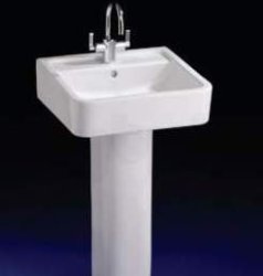 Ideal Standard White Cube 2 Tap Hole 50cm Basin