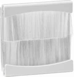 Knightsbridge Brush Module 50 x 50mm - White (NETBR2GW)