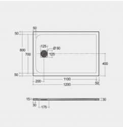 RAK Feeling Trays 1200 x 800 Cappuccino Rectangular Tray