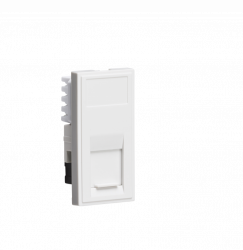 Knightsbridge UTP CAT5E RJ45 Outlet Module 25 x 50mm - White - (NETCAT5WH)