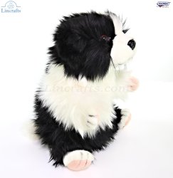 Soft Toy Border Collie Dog Puppet by Hansa (29cm) 8349