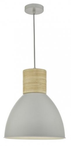 Dar Adna Pendant Grey & Wood