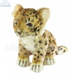 Soft Toy Leopard Amur Wildcat Cub by Hansa (25cm) 7297