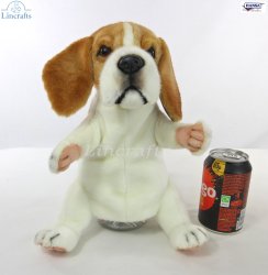 Soft Toy Beagle Dog Puppet by Hansa (28 cm) 8452