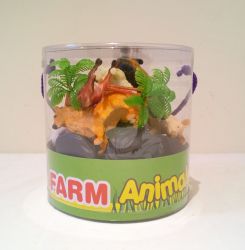 Farm Animals in a Tub - 11 Figures