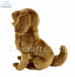 Soft Toy Dog, Golden Retriever by Hansa (32cm) 6202