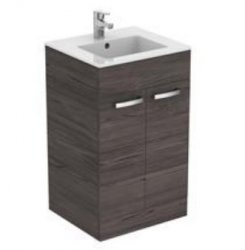 Ideal Standard Tempo Lava Grey 500mm Floorstanding 2 Door Vanity Unit