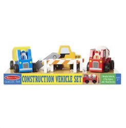 Melissa & Doug Construction Vehicles Wooden Set
