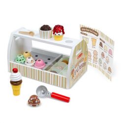 Melissa & Doug Scoop & Serve Ice Cream Counter Shop Wooden Play Set