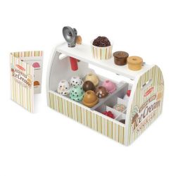 Melissa & Doug Scoop & Serve Ice Cream Counter Shop Wooden Play Set