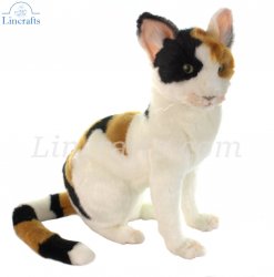 Soft Toy Calico Cat by Hansa (35cm) 7028