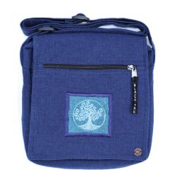 Medium Motif Cotton Bag - Blue