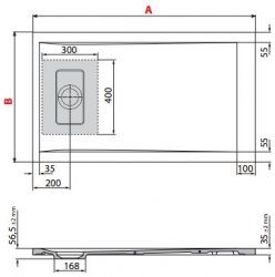 Novellini Novosolid 1000 x 800mm Shower Tray