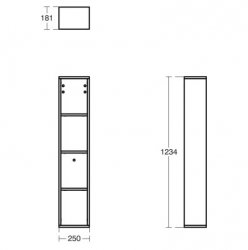 Ideal Standard Strada II White Gloss Open Half Column Unit