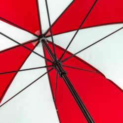 Golf Windproof Umbrella Large Sports Umbrella Red & White  Golfing Umbrella