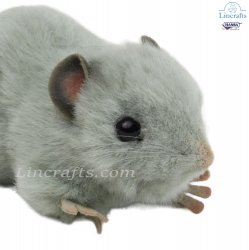 Soft Toy Grey Rat by Hansa (12cm) 5579