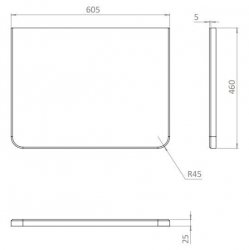 Britton Camberwell 600mm Wall Hung Warm Beige Unit with Carrara Marble Worktop